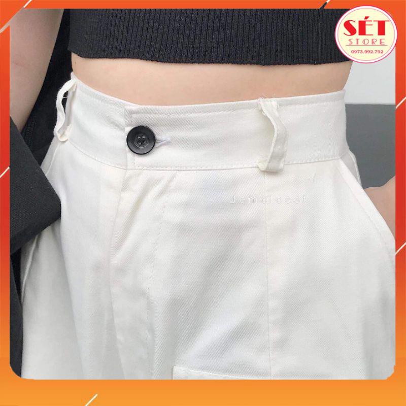 [Siêu Hót] Quần Jogger kaki túi hộp bo ống unisex, Có 2size cực đẹp - QKA0126 - 1 màu trắng - Setstore | BigBuy360 - bigbuy360.vn