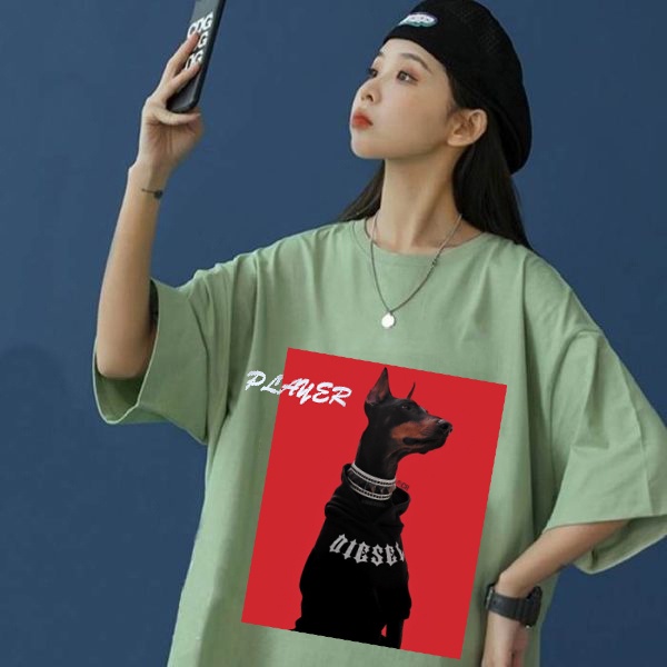 Áo phông , áo thun Mikenco Doberman in hình chú chó chất liệu cotton cao cấp fom dáng unisex hottrend 2022.