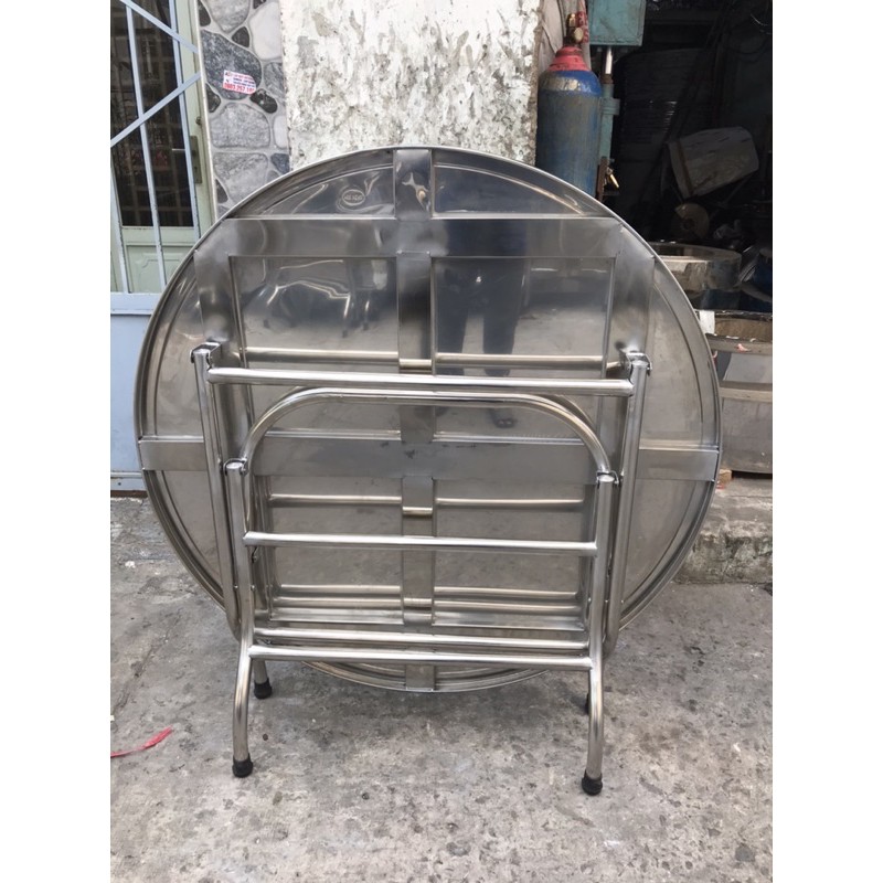 Bàn tròn 1m2 inox 304 dày 1mm siêu bền bỉ giá siêu sốc | BigBuy360 - bigbuy360.vn