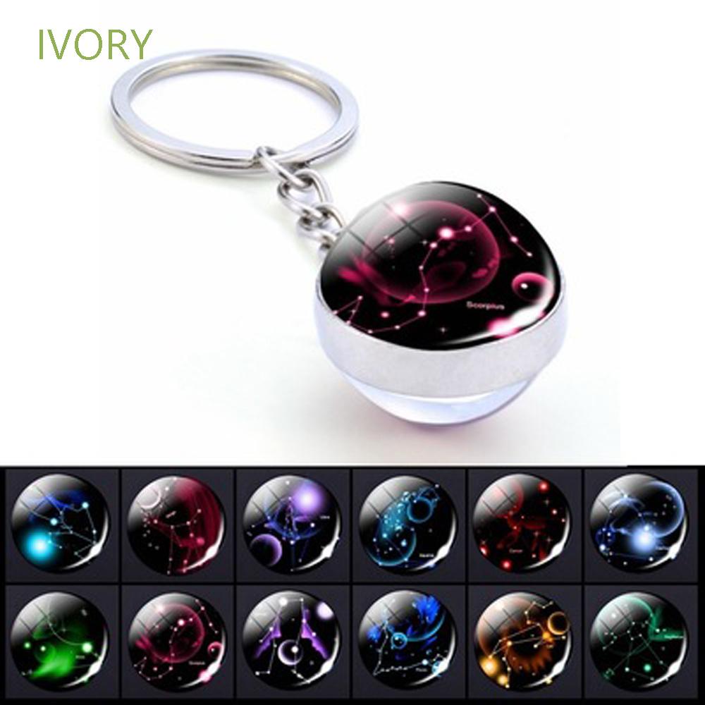 Móc khóa hình 12 cung hoàng đạo thời trang cho nam nữ