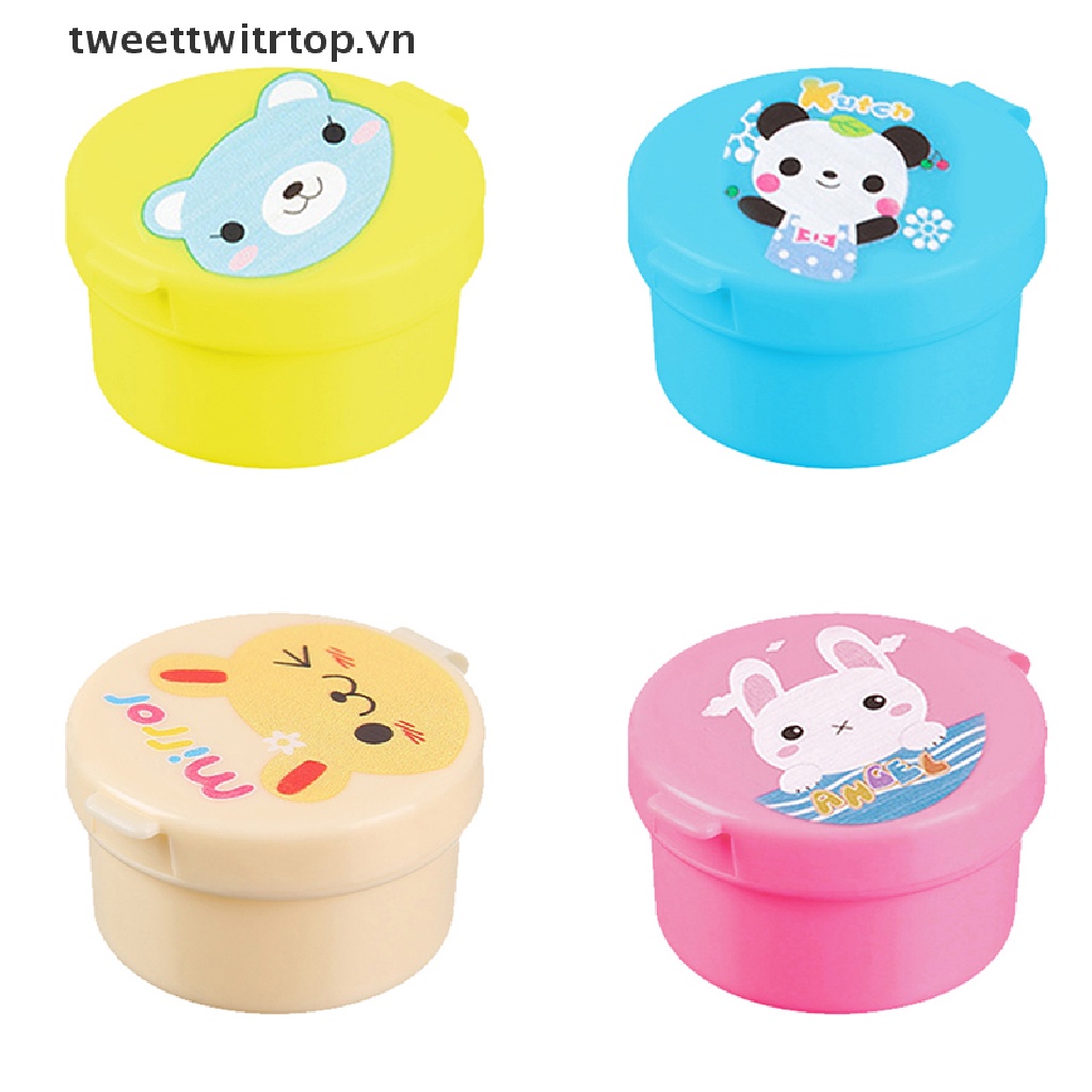 Bình Đựng Nước Chấm / Salad Mini Họa Tiết Hoạt Hình Dễ Thương