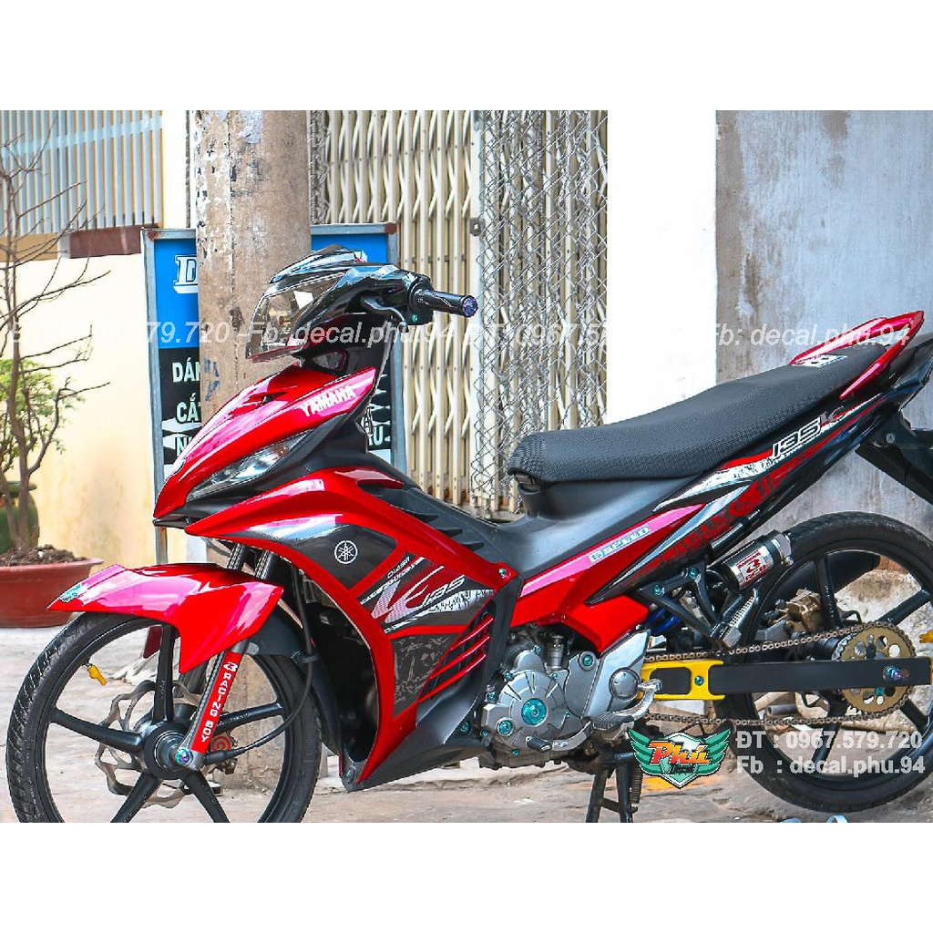 Tem Rời Exciter 135 Lc đỏ đen (J)