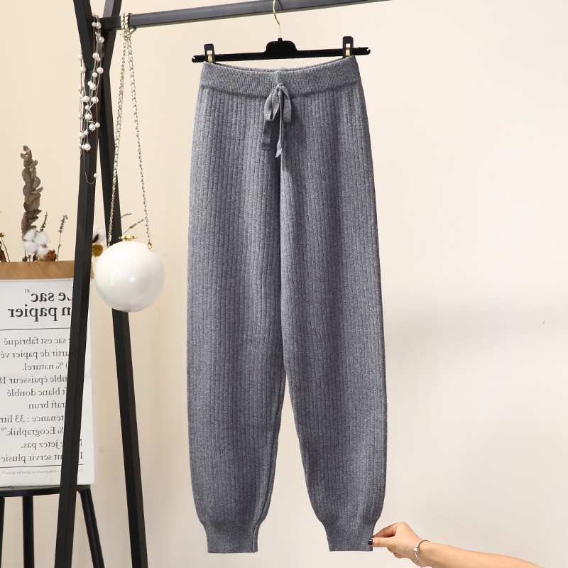 Quần jogger thun tăm-Quần thun tăm ống rộng mềm mịn co giãn 4 chiều không bai xù mã xmtk101
