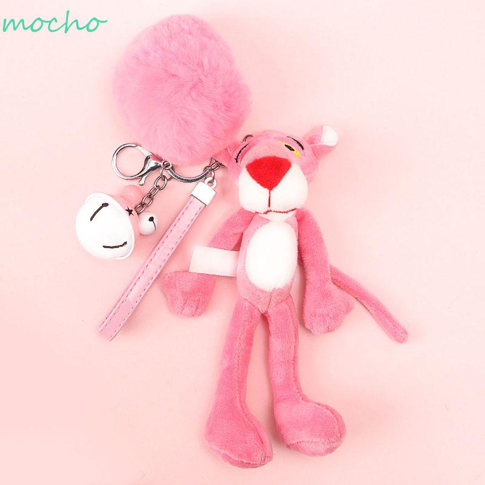 Móc Chìa Khóa Hình Báo Hồng Nhồi Bông Dễ Thương DIY