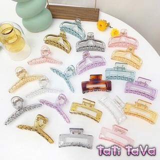Kẹp Tóc Nhựa Acrylic Trong Suốt Kiểu Dáng Thời Trang