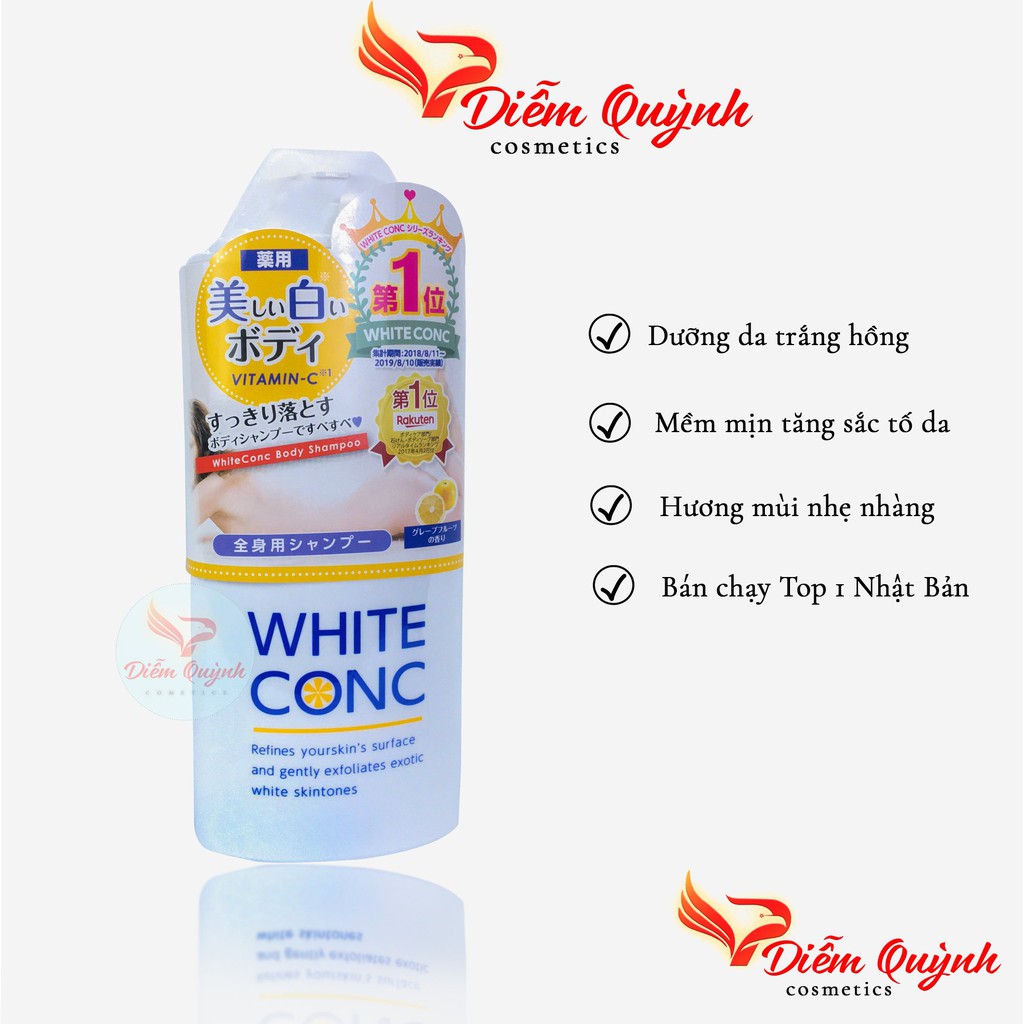 Sữa Tắm Dưỡng Da White ConC Nhật Bản ( 360ml )