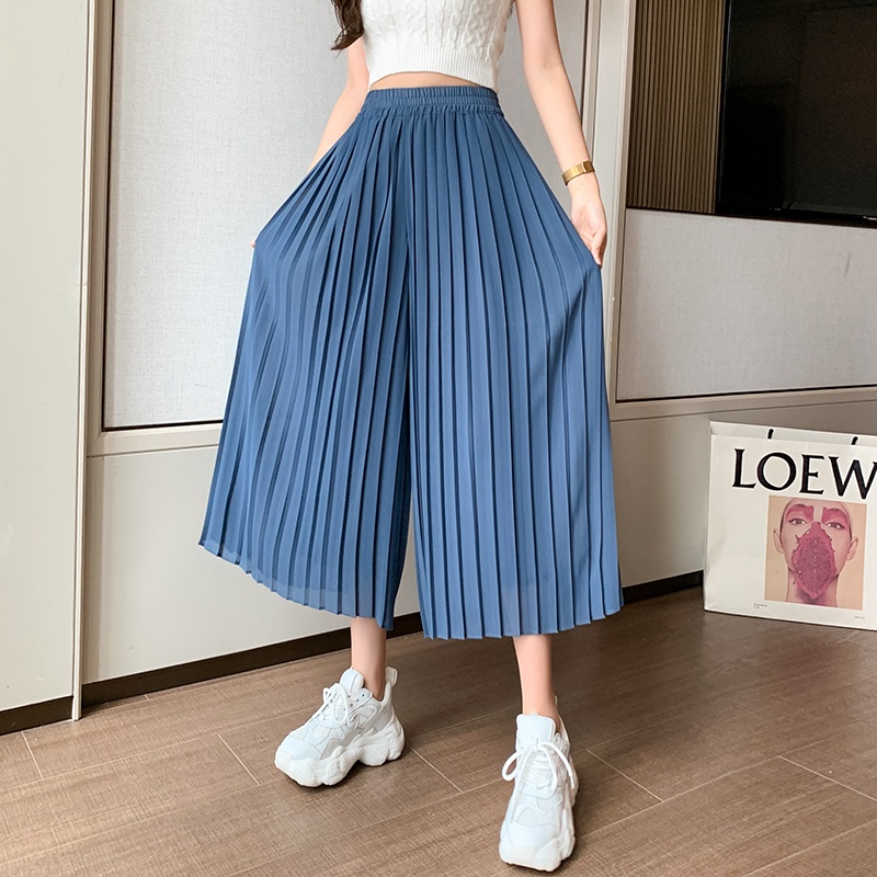 Quần voan ống suông rộng thời trang dành cho nữ