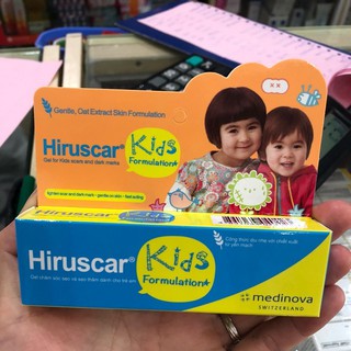 Gel cải thiện sẹo và vết thâm ngứa trẻ em Hiruscar Kids 10g