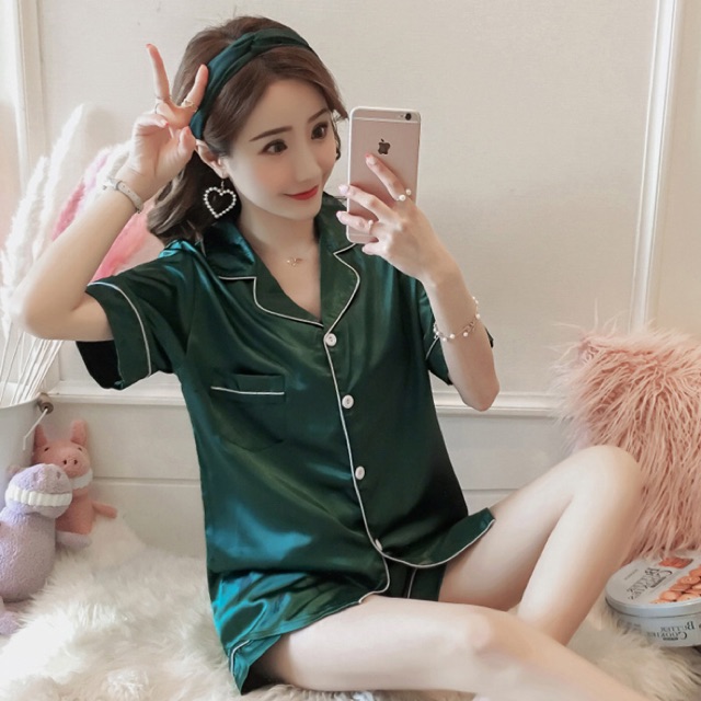 Bộ pijama short trơn cao cấp big size cho người ngoại cỡ 5XL 80-95kg