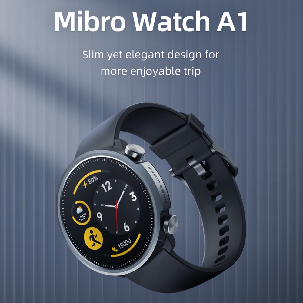 Đồng Hồ Thông Minh Mibro A1 5ATM Chống Thấm Nước Hỗ Trợ Theo Dõi Nhịp Tim Thể Thao 20 Chế Độ Kèm Phụ Kiện