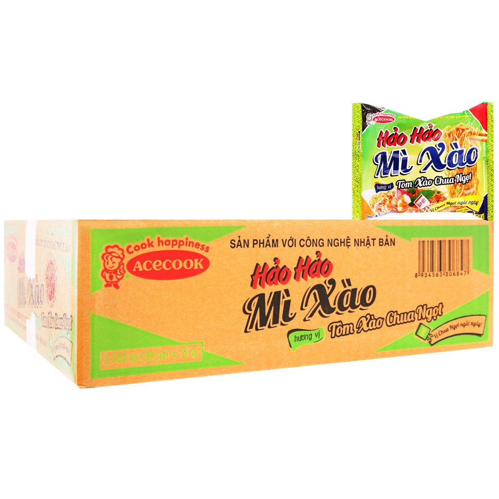 Mì Hảo Hảo Tôm Chua Cay thùng 30 gói