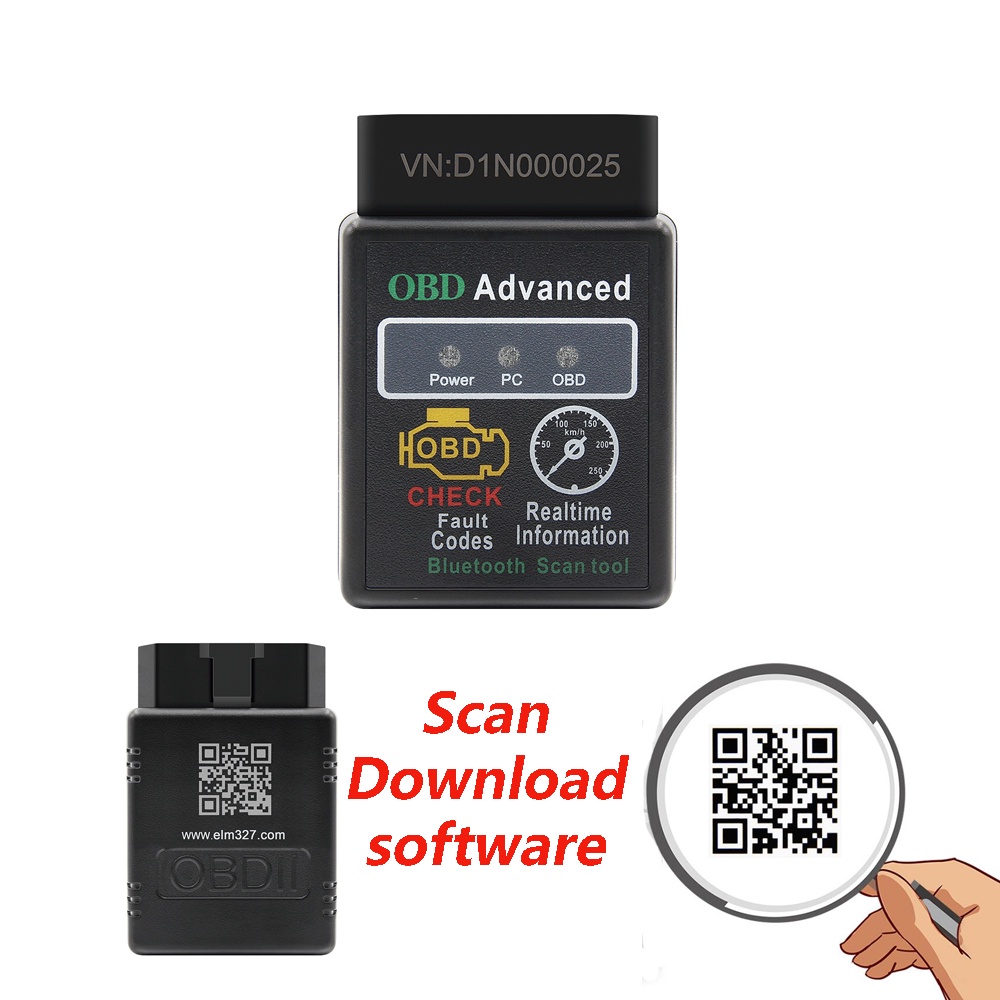 Máy Quét Xe Hơi elm 327 obdii Cho Điện Thoại android phone torque pro obd 2 auto elm327 v2.1 obd2