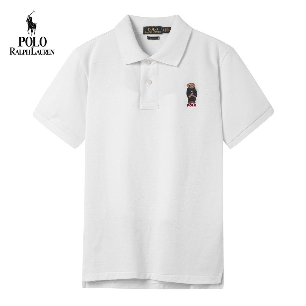 RALPH LAUREN Áo Thun Polo Ngắn Tay Thêu Hình Gấu Thời Trang Chất Lượng Cao Dành Cho Nam 2023