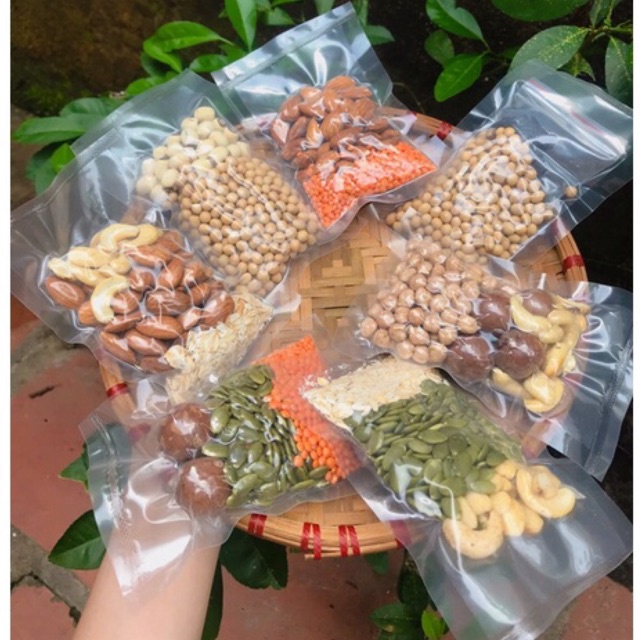 Gói mix hạt nấu sữa tăng cân