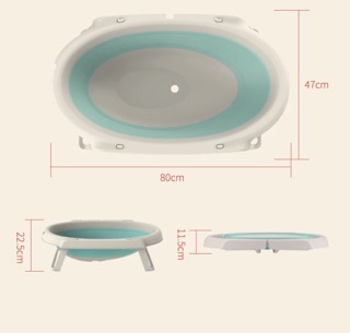 [Freeship]Chậu tắm gấp gọn cho bé Rusch