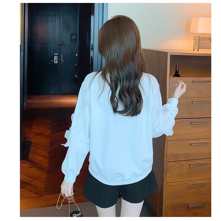Áo Hoodie Nữ Tay Dài In Chữ Thời Trang Trẻ Trung