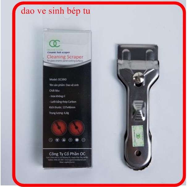 Combo Dao vệ sinh + nước xịt rửa bếp từ, bếp hồng ngoại