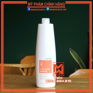 Dầu gội trị gầu dành cho tóc dầu lakme k.therapy peeling 1000ml - chính hãng