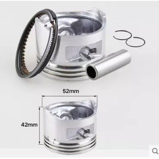 Quả piston động cơ xăng 152( piston, xéc măng, ắc, chốt)