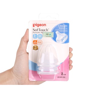 Núm vú Pigeon Plus SoftTouch siêu mềm size M