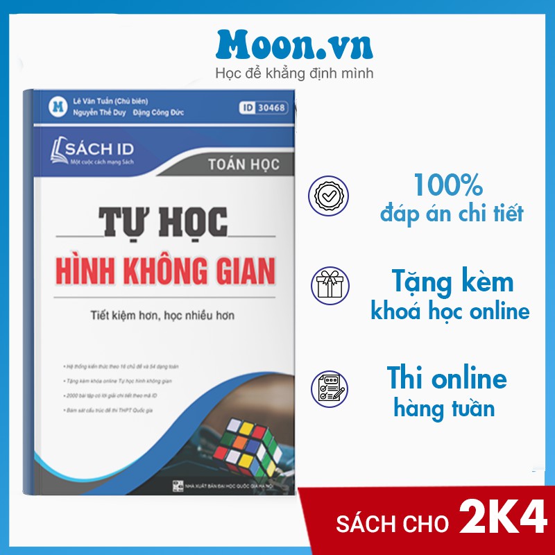 [ Sách ID môn toán 2k4] Tự học hình không gian lớp 12.