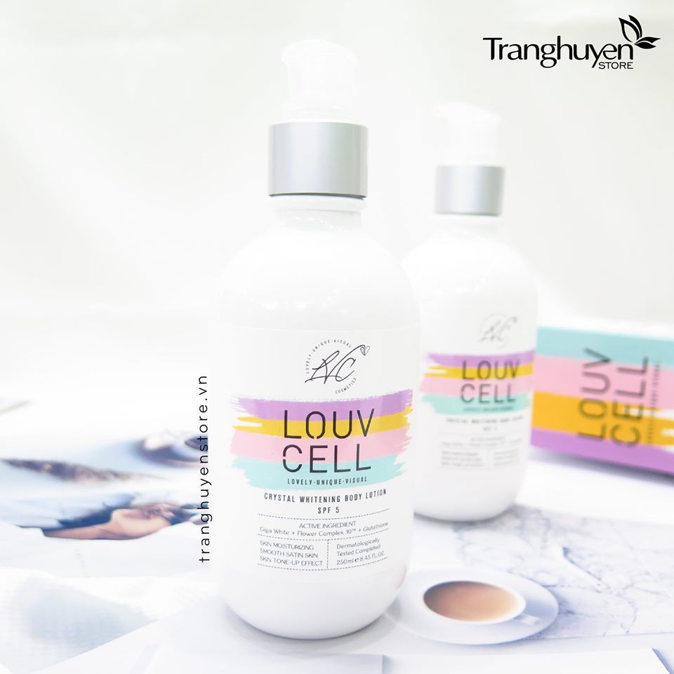 Lotion Dưỡng Trắng Da Body Louv Cell Hàn Quốc Lọ 250ml