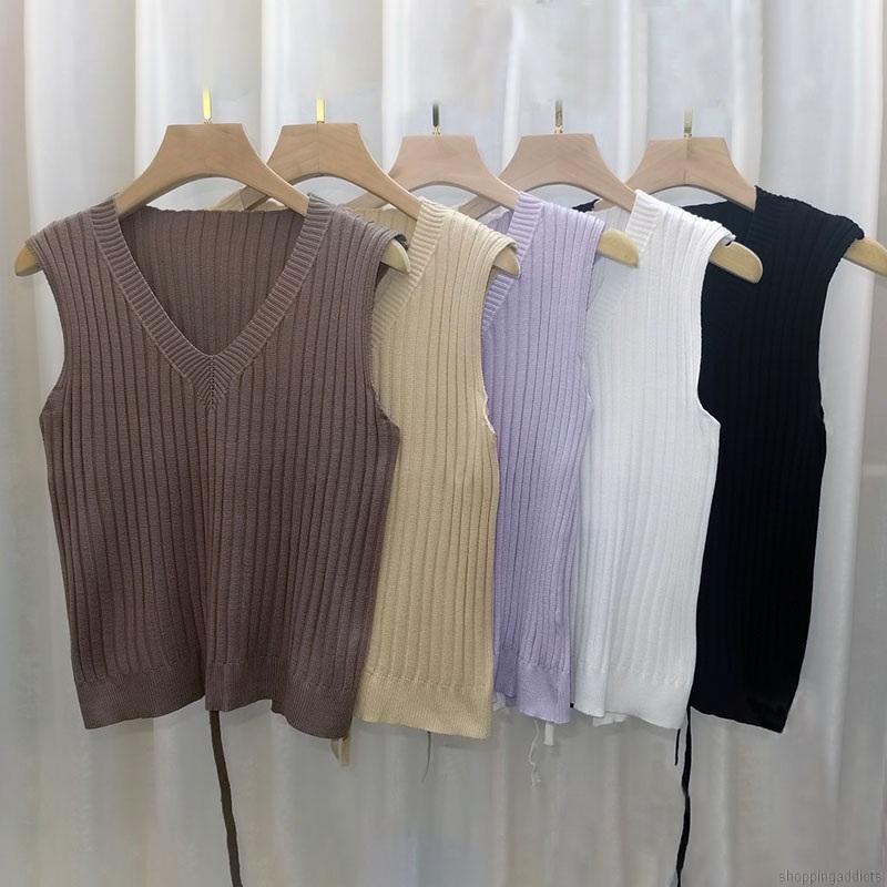 Áo Khoác Dệt Kim Sát Nách Phối Ren Thời Trang Mùa Thu Hàn Quốc Cho Nữ | BigBuy360 - bigbuy360.vn