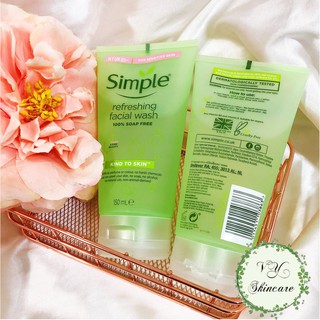 Sữa Rửa Mặt ❤️ FREESHIP ❤️Sữa Rửa Mặt Simple Kind To Skin Refreshing Facial Wash Gel
