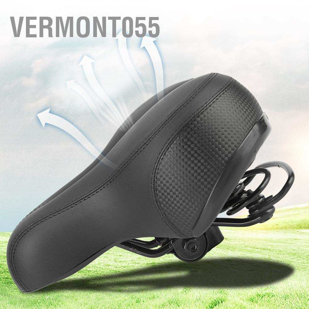 Hot Deals Công thái học Đệm cho xe đạp leo núi Ghế phản quang Dải phản xạ Đi xe đạp Đệm yên xe đạp Màu đen Vermont055 Spot Express