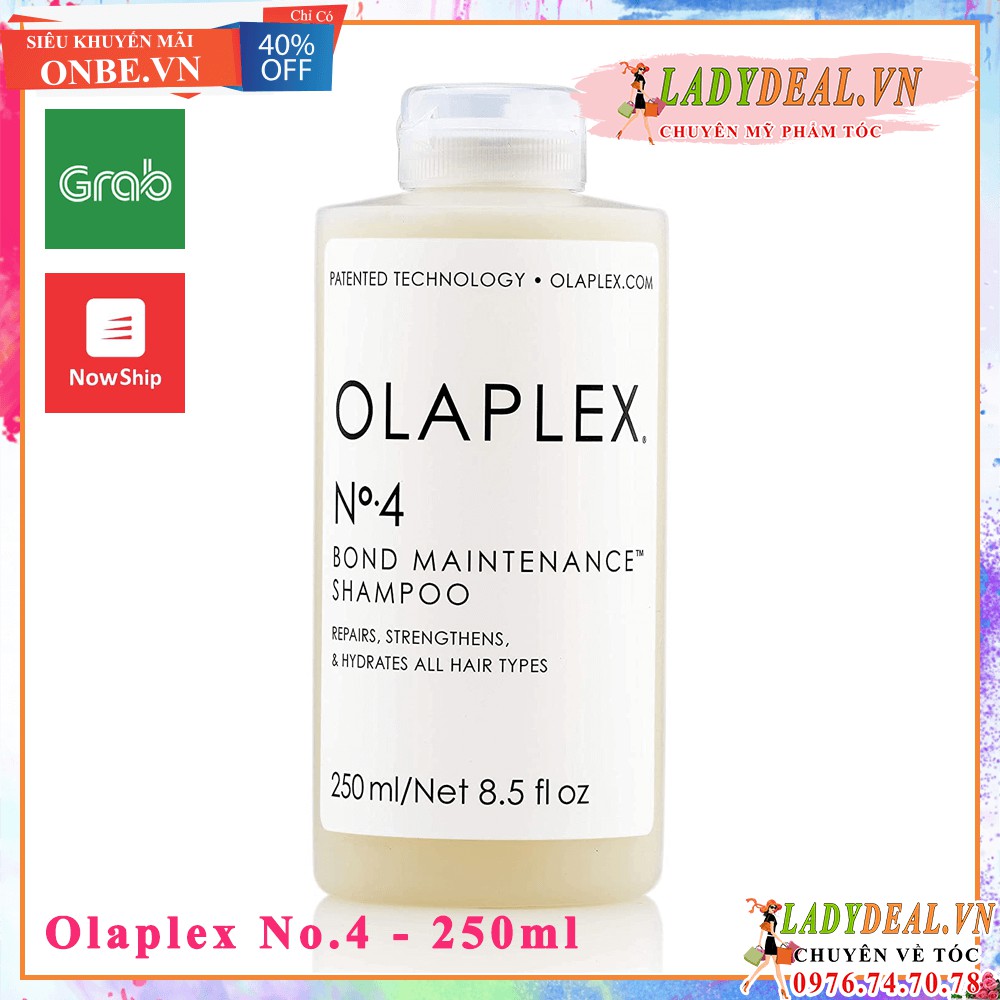 BỘ GỘI XẢ OLAPLEX SỐ 4 &amp; SỐ 5 PHỤC HỒI TÓC KHÔ XƠ HƯ TỔN USA 250ML