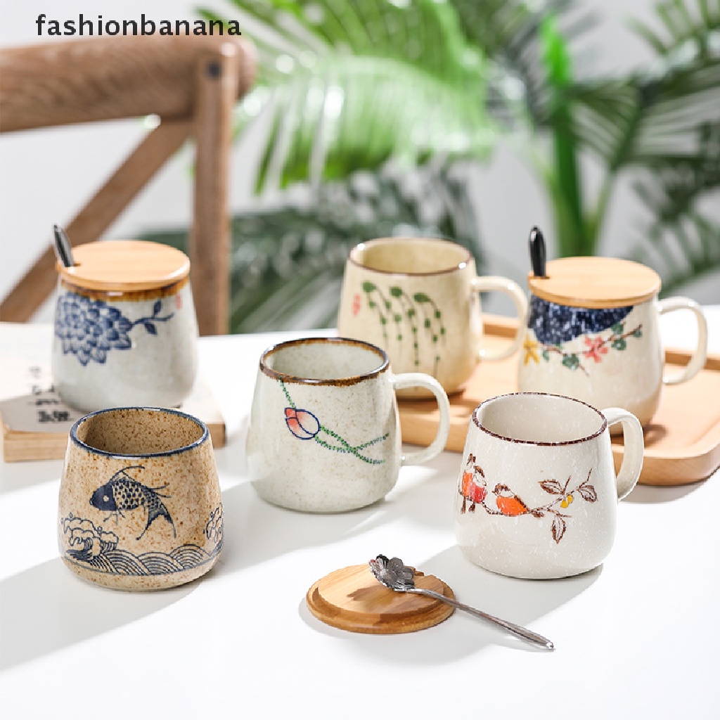 Cốc sứ uống cà phê phong cách Nhật Bản cổ điển độc đáo