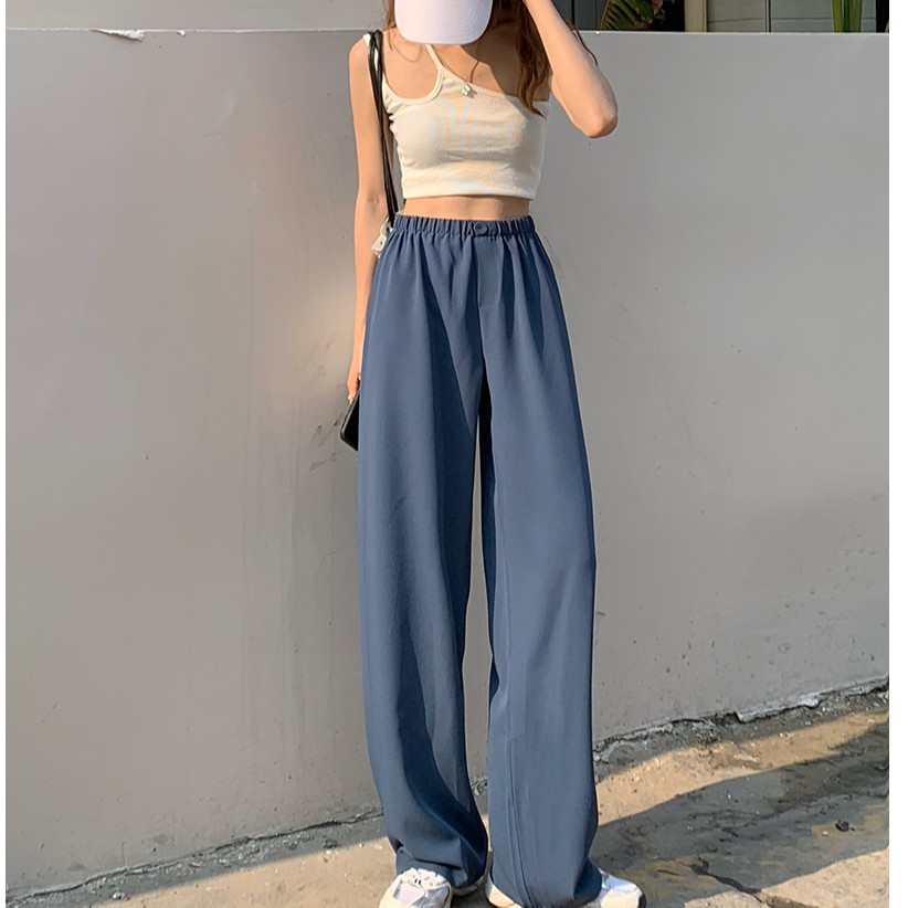 Quần Dài Ống Rộng Lưng Thun Co Giãn Thời Trang 422614 | BigBuy360 - bigbuy360.vn