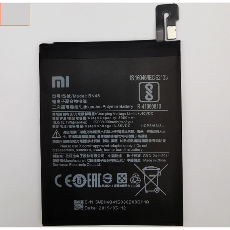 Pin xiaomi redmi note 6 pro bn48 chính hãng, thay pin Xiaomi Redmi note 6 pro chất lượng