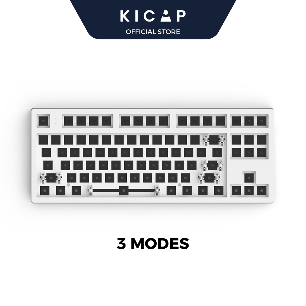 KIT MK870 LED RGB 3 MODE (USB - TYPE C / WIRELESS 2.4 / BLUETOOTH 5.1) - Kicap
