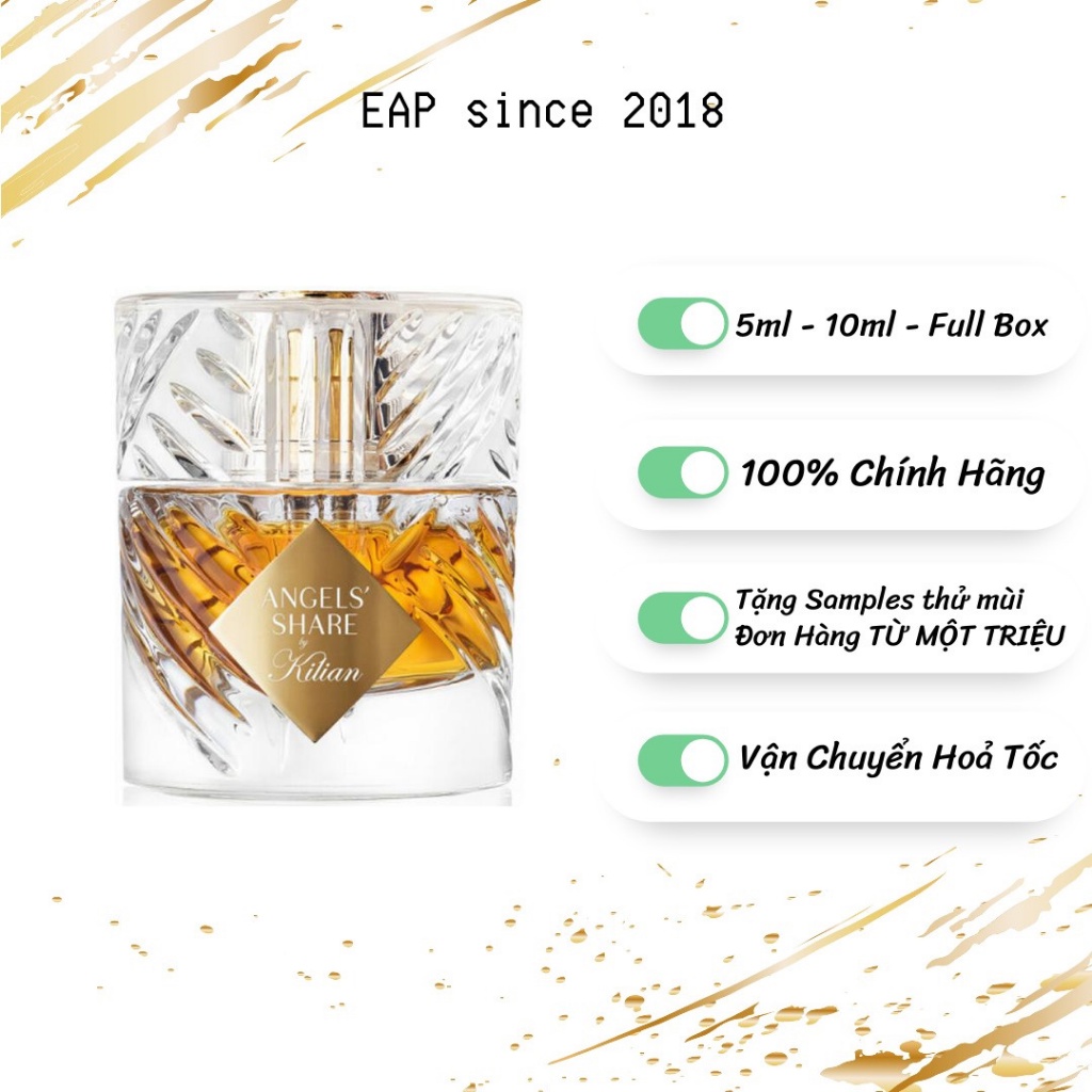 Nước hoa Kilian Angel's Share [Mẫu thử 0.33 oz]