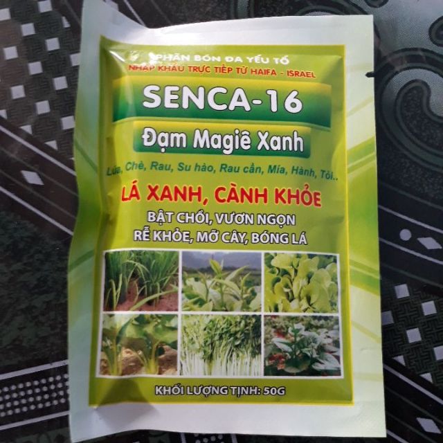 Phân Bón Đa Yếu Tố Senca_16 50g Khối Lượng