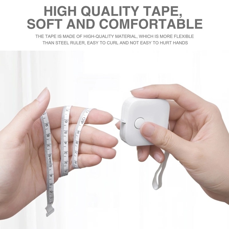 Thước đo cơ thể hình vuông bằng nhựa dài 1.5m