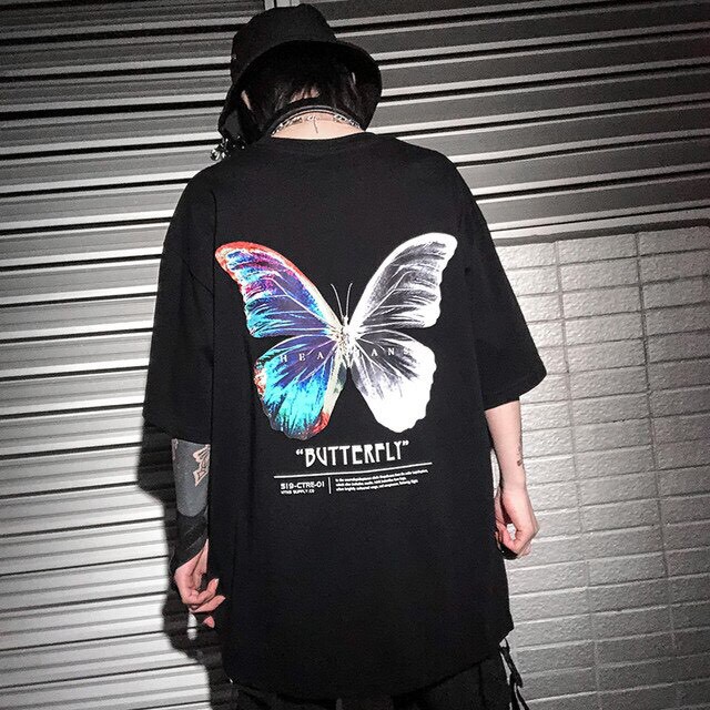 Áo Thun Nam Nữ Unisex thời trang Hàn Quốc BUTTERFLY