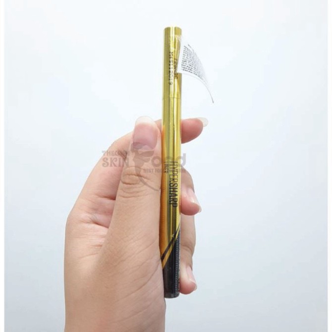 Bút Kẻ Mắt Nước Siêu Mảnh, Sắc Nét, Không Trôi Maybelline Hyper Sharp Laser Eyeliner (Nắp Vàng) 0.5g F58