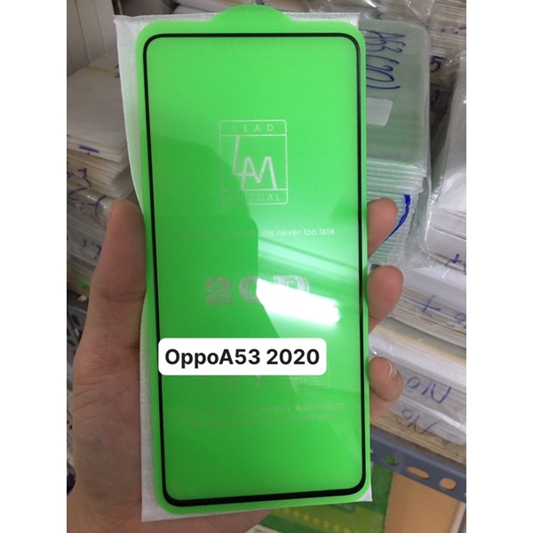 Miếng dán kính 20D full màn cho oppo a53 2020 siêu bền