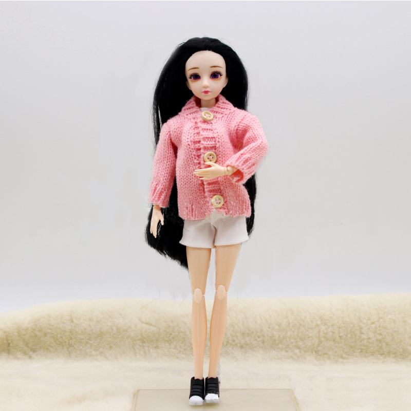 Áo khoác len cho búp bê kích thước 1 / 6 28cm