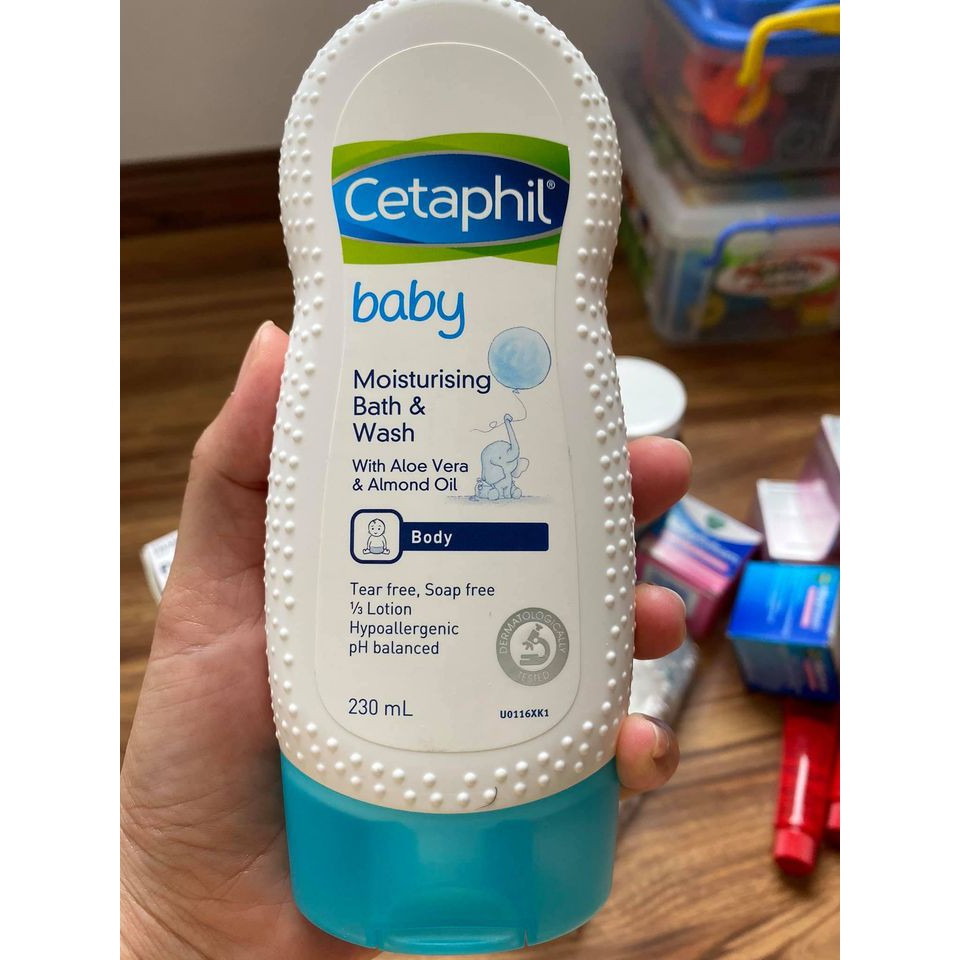 Sữa Tắm Gội Cetaphil Baby Gentle Wash & Shampoo 230ml (hàng Úc mua tại Chemist)