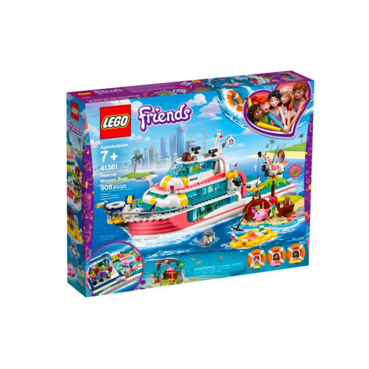 [Chính hãng] LEGO FRIENDS 41381 Du Thuyền Giải Cứu Sinh Vật Biển (Rescue Mission) - HÀNG NHẬP NGUYÊN ANH