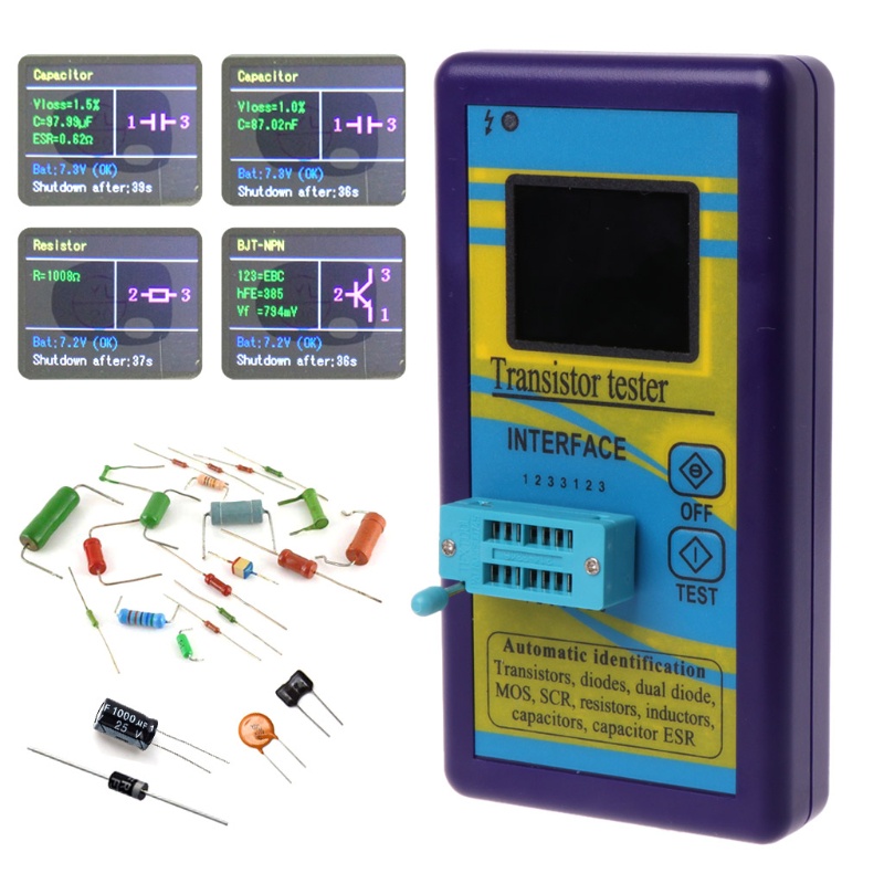 Thiết Bị Kiểm Tra Tần Số Vôn Kế M328 Màn Hình LCD