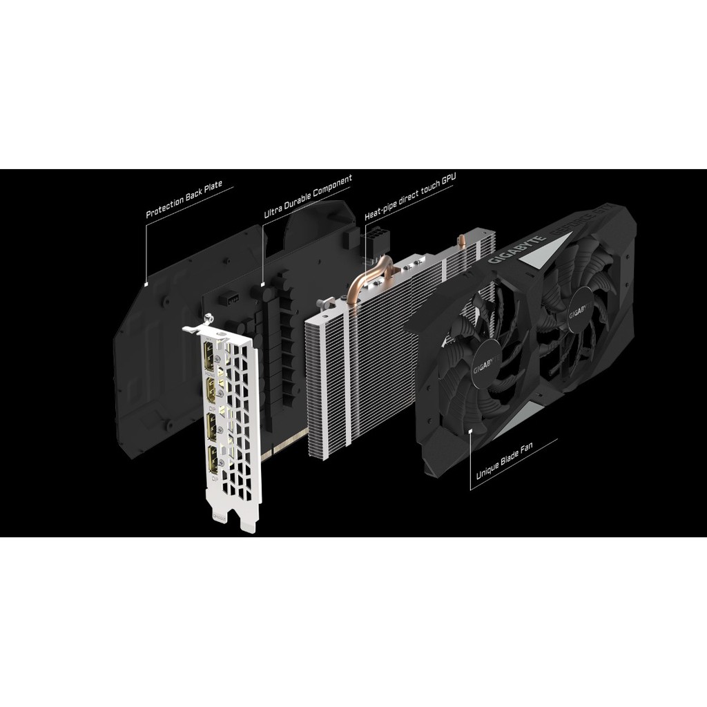 Card đồ họa VGA Gigabyte GTX 1660 OC (6GB/DDR5/192bit/2FAN) BH 3 Năm | BigBuy360 - bigbuy360.vn