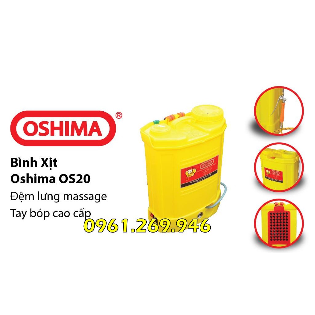 Bình xịt điện phun khử trùng Oshima OS20