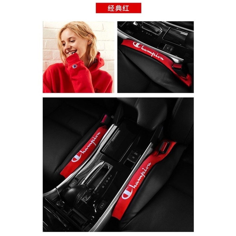 Đệm Lót Khe Hở Ghế Ngồi Xe Hơi In Chữ Supreme Chống Tràn Tiện Dụng