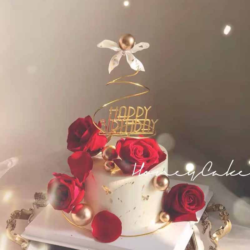 Topper Trang Trí Bánh Kem Hình Ngôi Sao, Tráng Miệng, Được Làm Từ