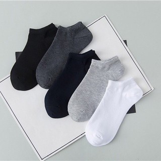 Vớ Vải Cotton Cổ Ngắn Tabi Màu Trơn Thoáng Khí Nam Nữ - VON1