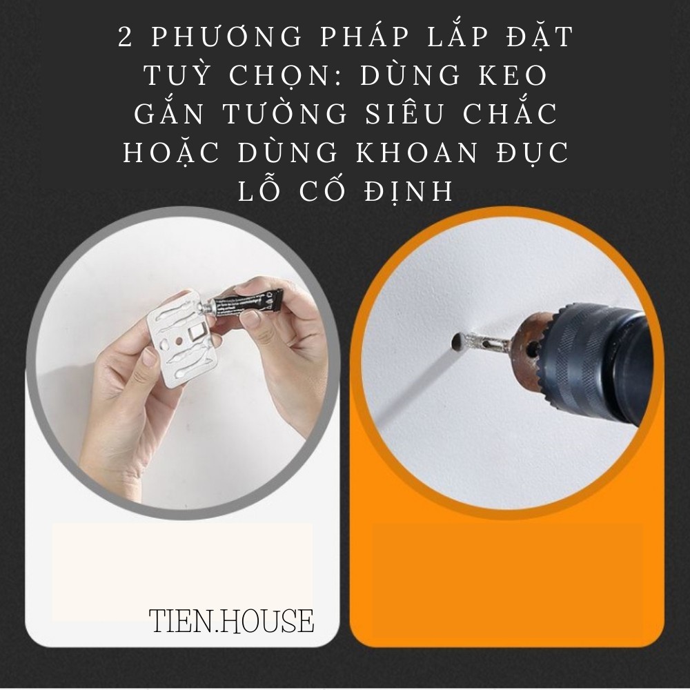 Giá treo đồ nhà bếp đa năng, giá cài dao, đựng đũa thìa TIEN.HOUSE, giá L2